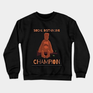 Bigfoot Social Distancing Champion Crewneck Sweatshirt